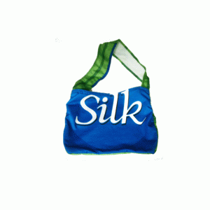 White Wave Sling Shoulder Tote bag