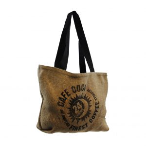 cafe coco tote bag made from upcycled coffee bags
