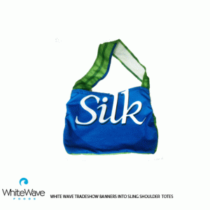 White Wave Sling Shoulder Tote bag2