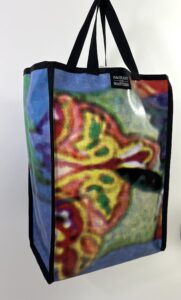 upcycled, recycled, banner, billboard, bag, tote, messenger, backpack, made in USA, upcycled banner bag, billboard, sewn in USA banner bag, recycled banner, tote, laptop, backpack, pouch
