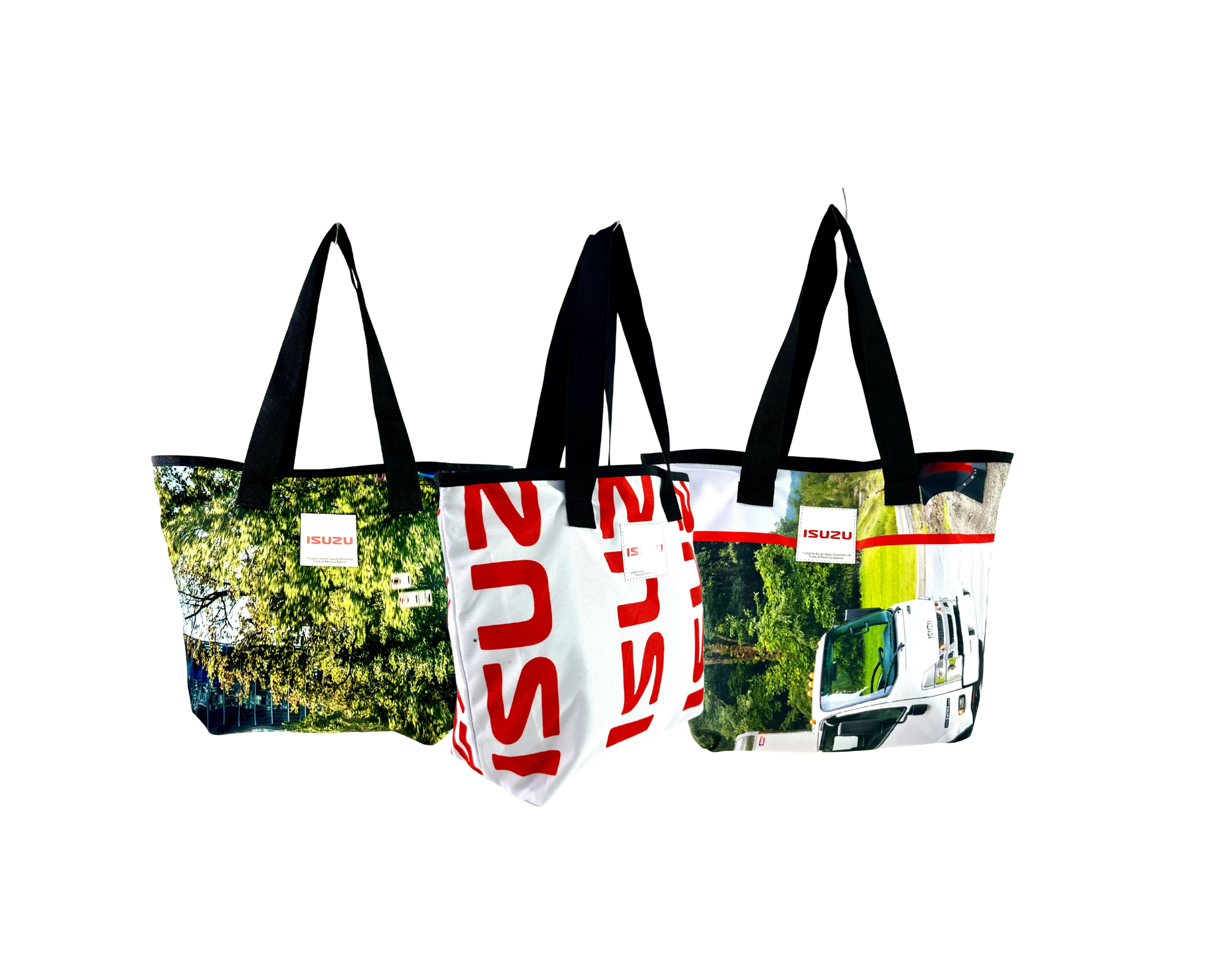 Tote made from Isuzu Old Truck banner
