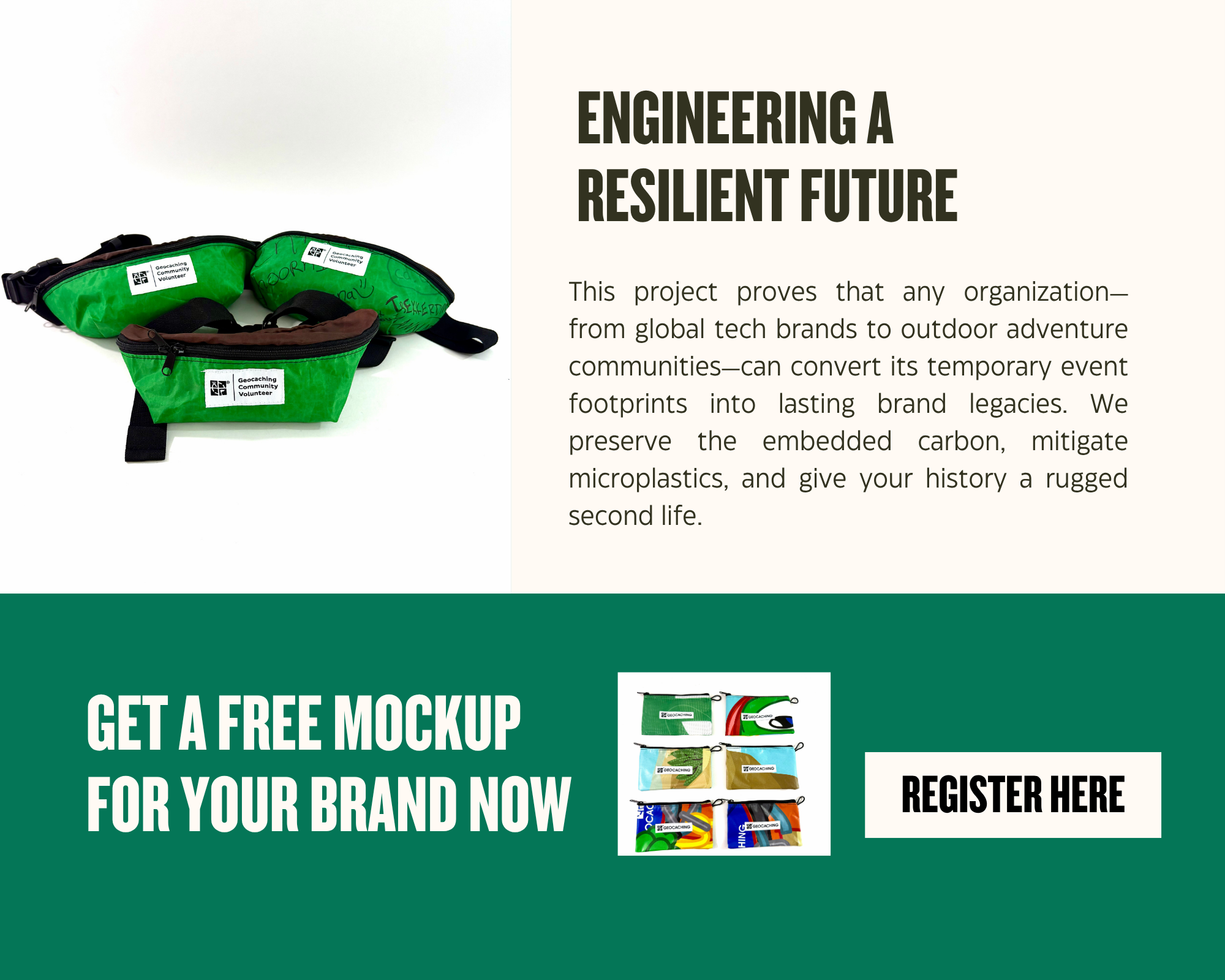 Get a free mock up with Ecologic Design for your upcycling projects