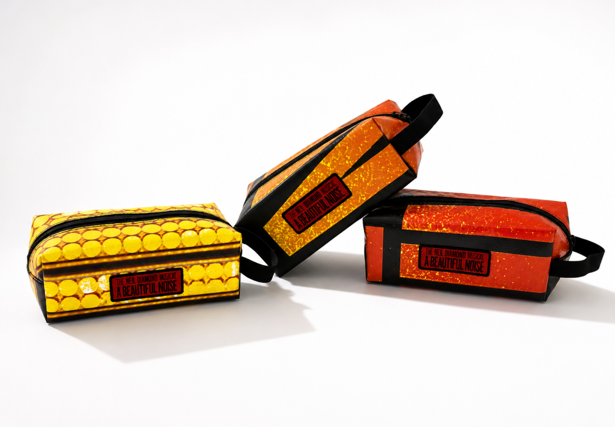 a beautiful noise the musical UPCYCLED TRAVEL POUCH