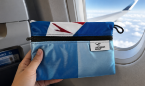LUFTHANSA UPCYCLCED POUCH