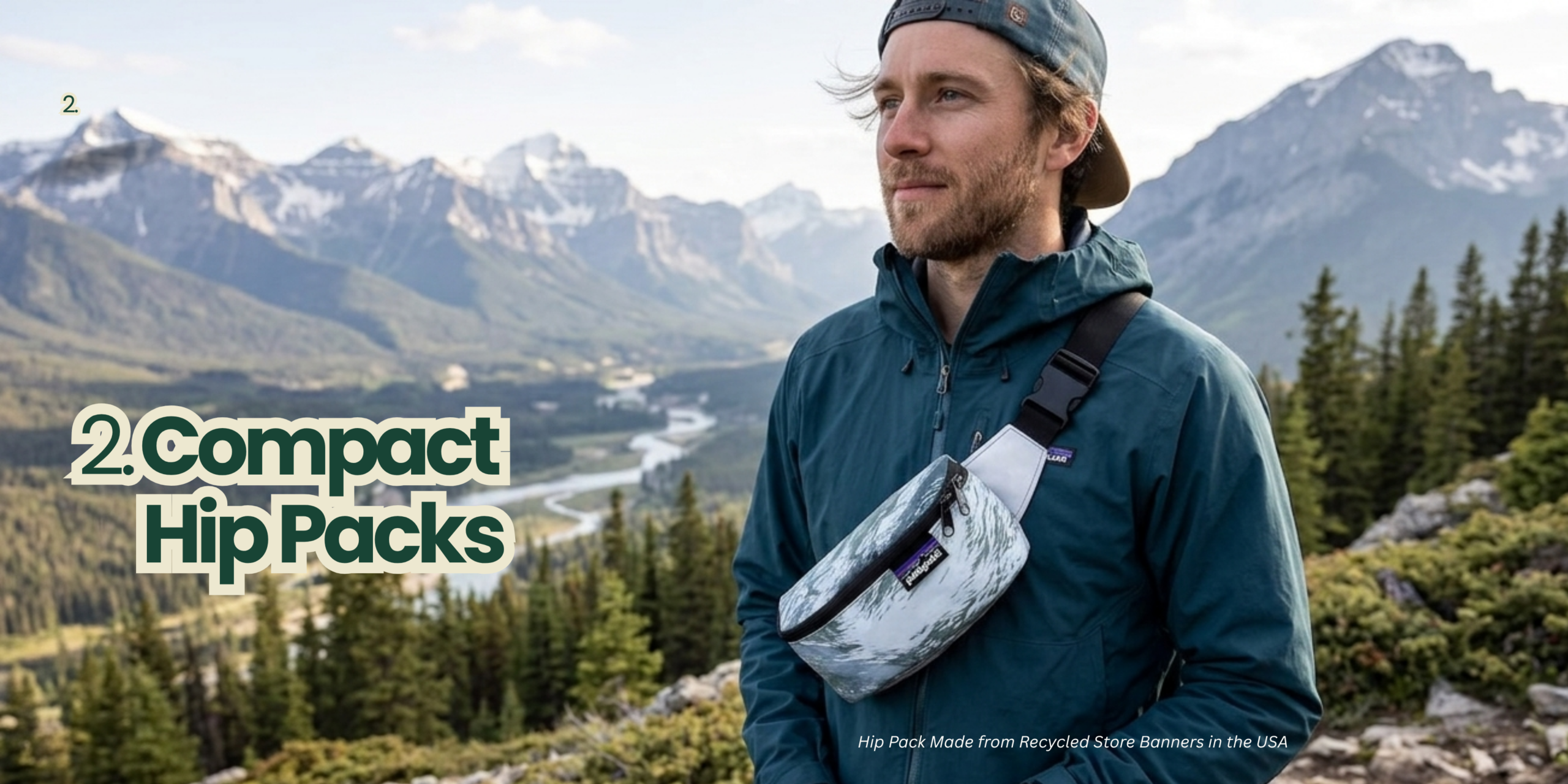 upcycled hip packs for corporate gifting